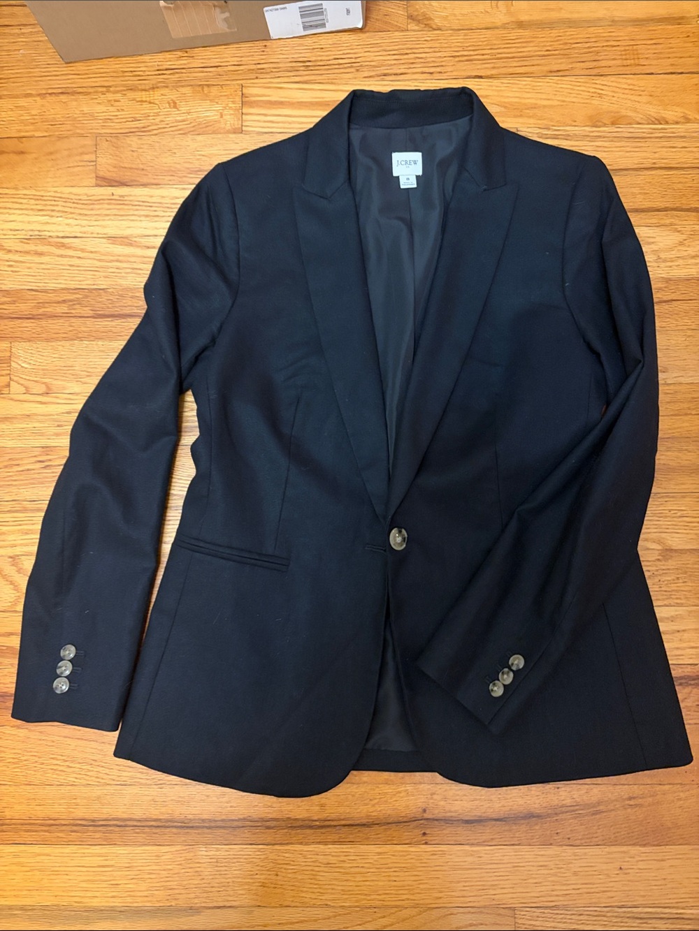 J. Crew Black Single-Button Tailored Blazer